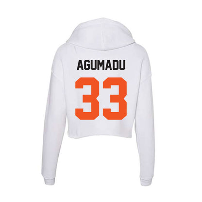 Oklahoma State - NCAA Football : Jonathan Agumadu - Women's Crop Fleece Hoodie-1