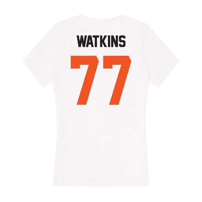 Oklahoma State - NCAA Baseball : Hunter Watkins - Women's V-Neck T-Shirt-1