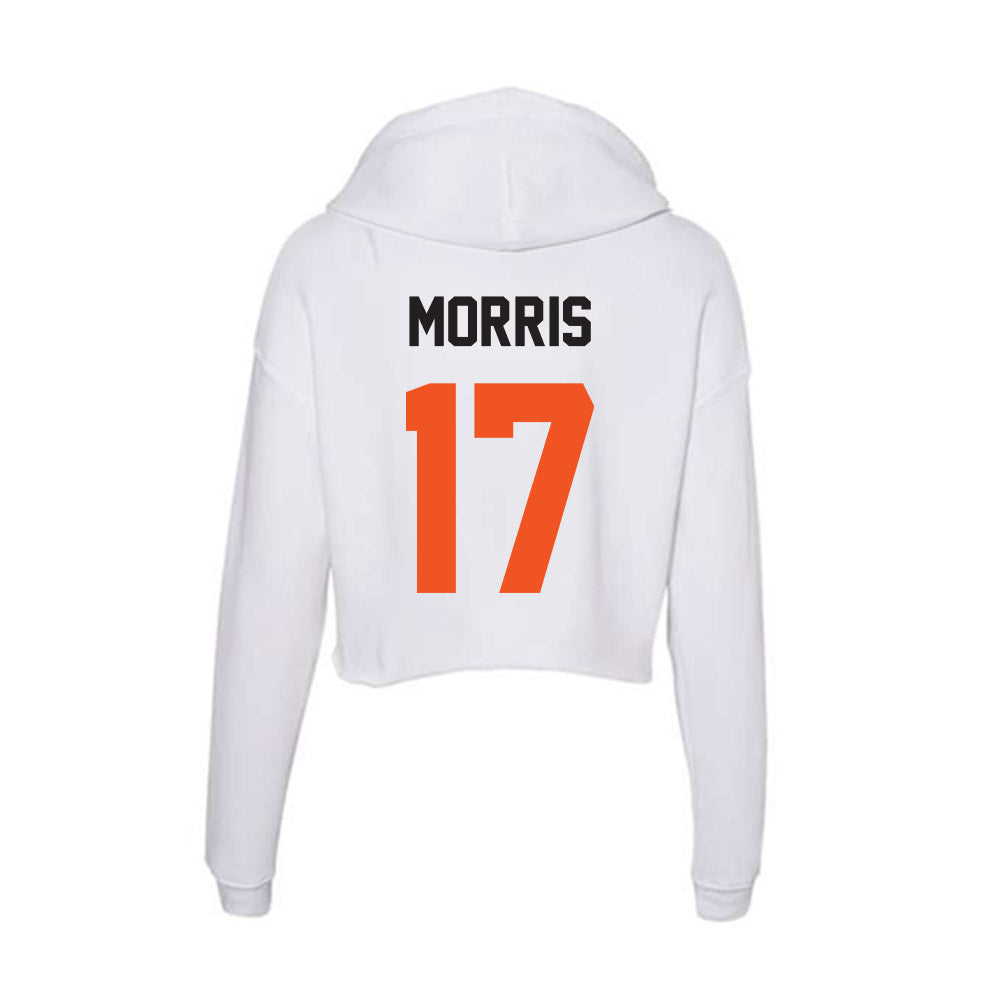 Oklahoma State - NCAA Women's Soccer : Reganne Morris - Women's Crop Fleece Hoodie-1