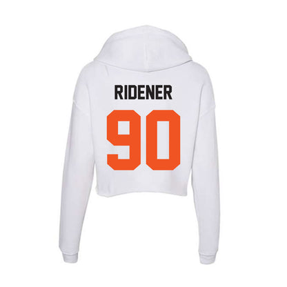 Oklahoma State - NCAA Football : AJ Ridener - Women's Crop Fleece Hoodie-1