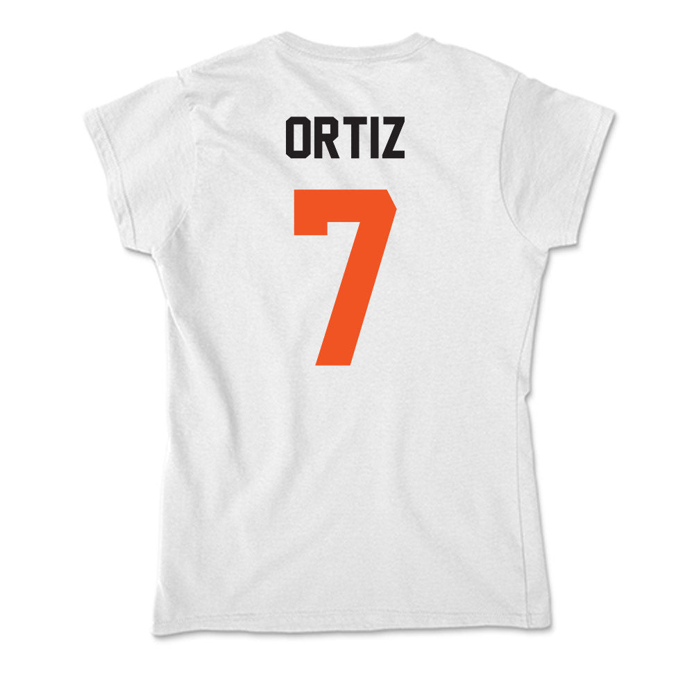 Oklahoma State - NCAA Baseball : Avery Ortiz - Soft Style Women’s T-Shirt-1