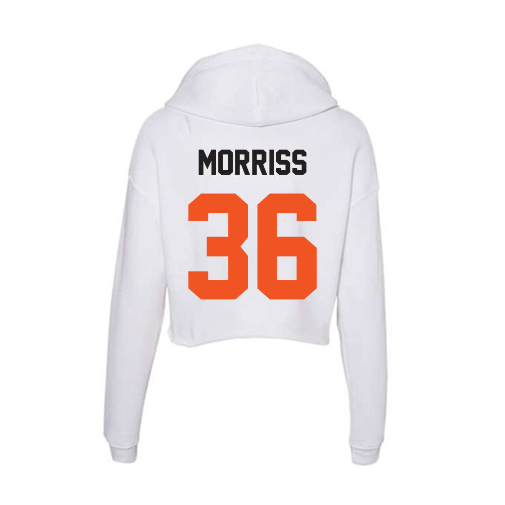 Oklahoma State - NCAA Football : Colin Morriss - Women's Crop Fleece Hoodie-1