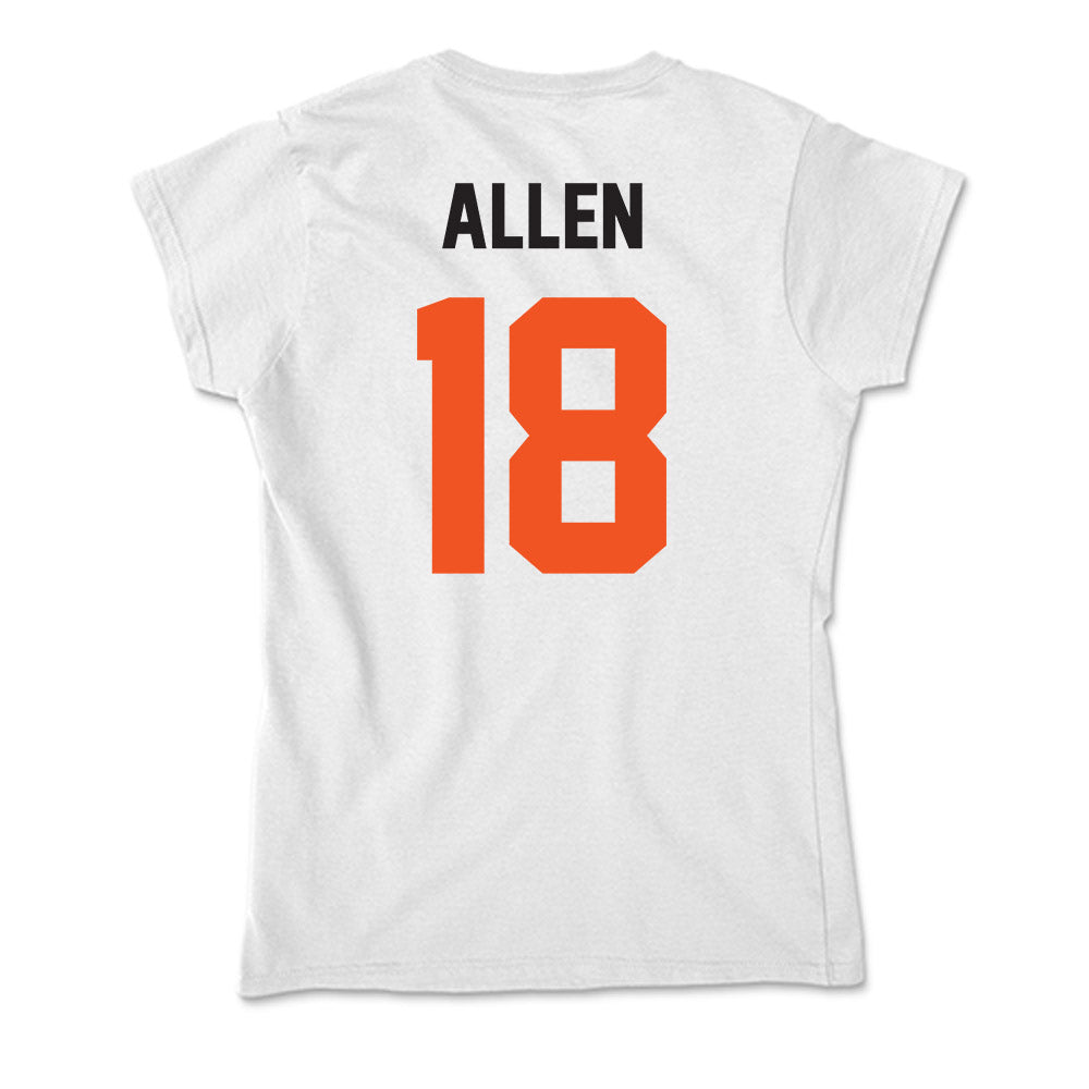 Oklahoma State - NCAA Women's Soccer : Sami Allen - Soft Style Women’s T-Shirt-1