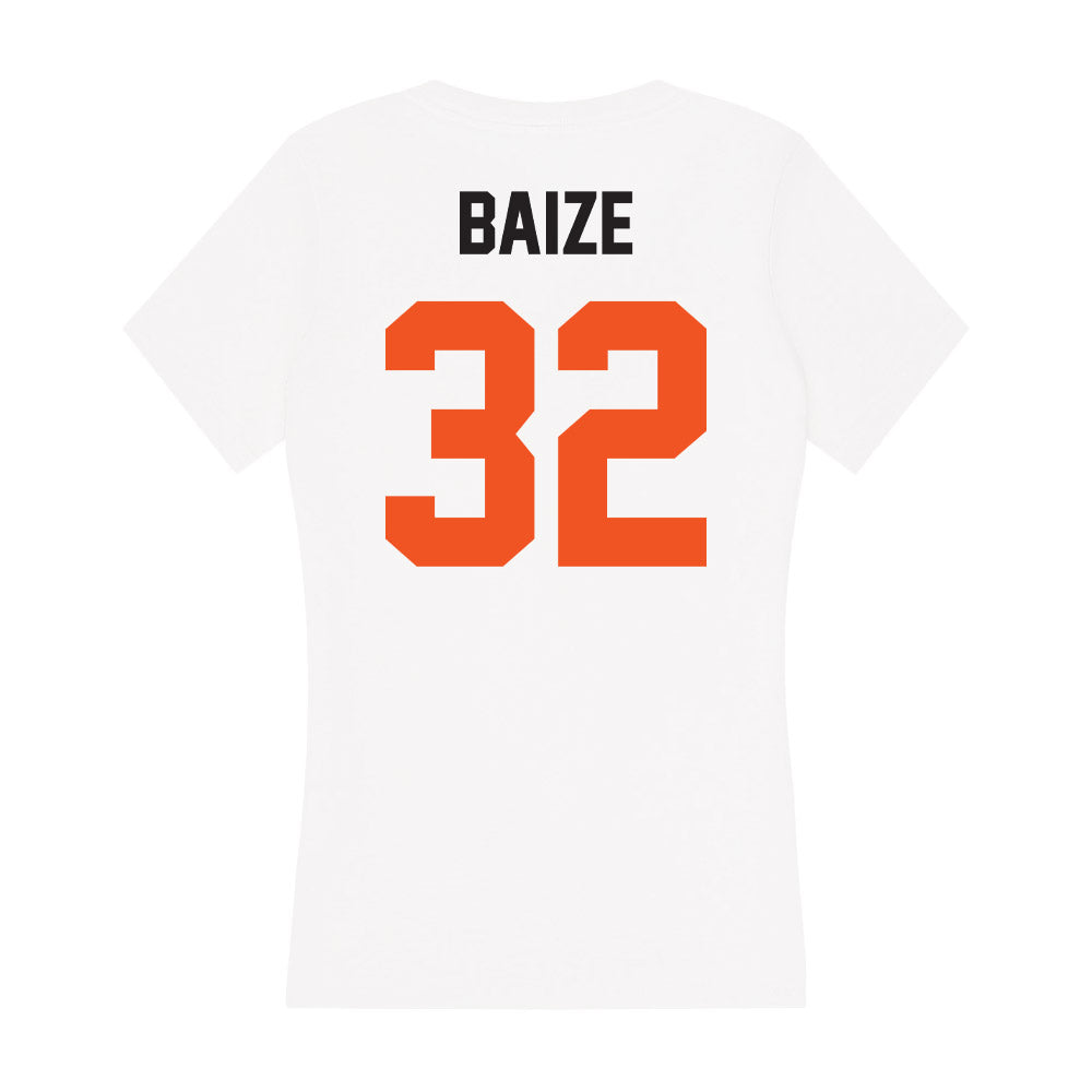 Oklahoma State - NCAA Football : Braden Baize - Women's V-Neck T-Shirt-1