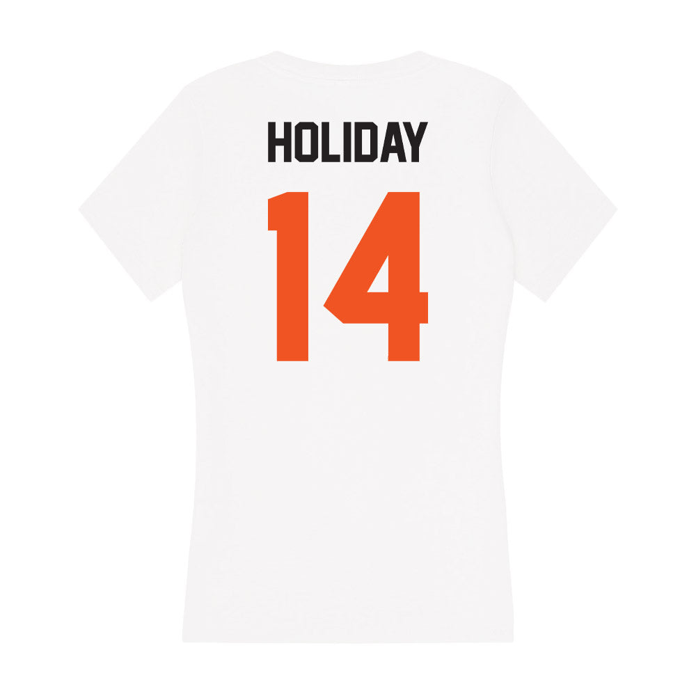 Oklahoma State - NCAA Baseball : Brian Holiday - Women's V-Neck T-Shirt-1