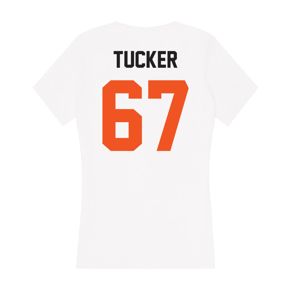 Oklahoma State - NCAA Football : Jaelen Tucker - Women's V-Neck T-Shirt-1