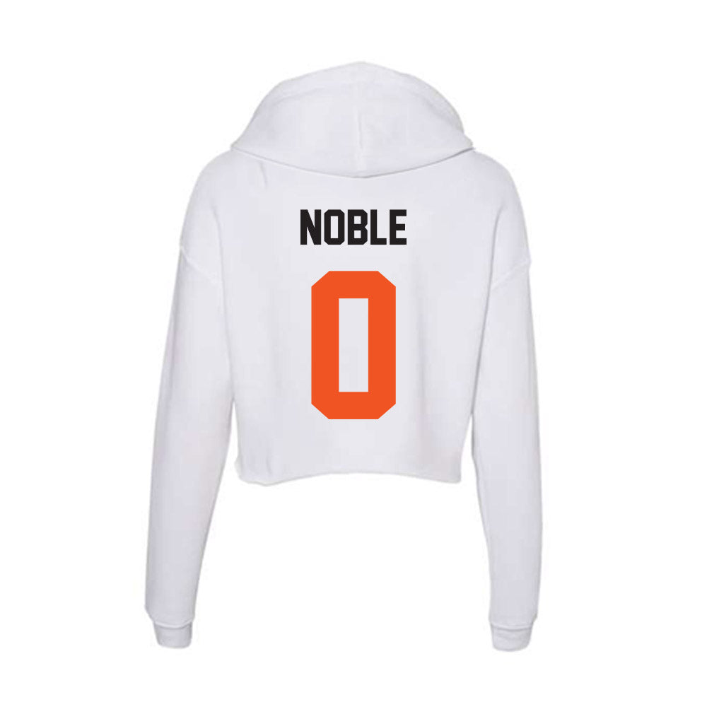 Oklahoma State - NCAA Women's Basketball : Quincy Noble - Women's Crop Fleece Hoodie-1