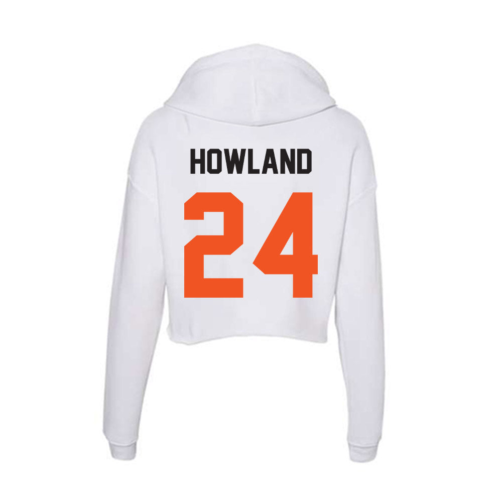 Oklahoma State - NCAA Football : Trent Howland - Women's Crop Fleece Hoodie-1