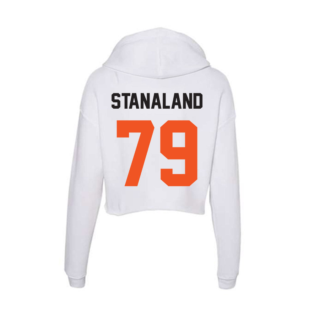 Oklahoma State - NCAA Football : Gage Stanaland - Women's Crop Fleece Hoodie-1