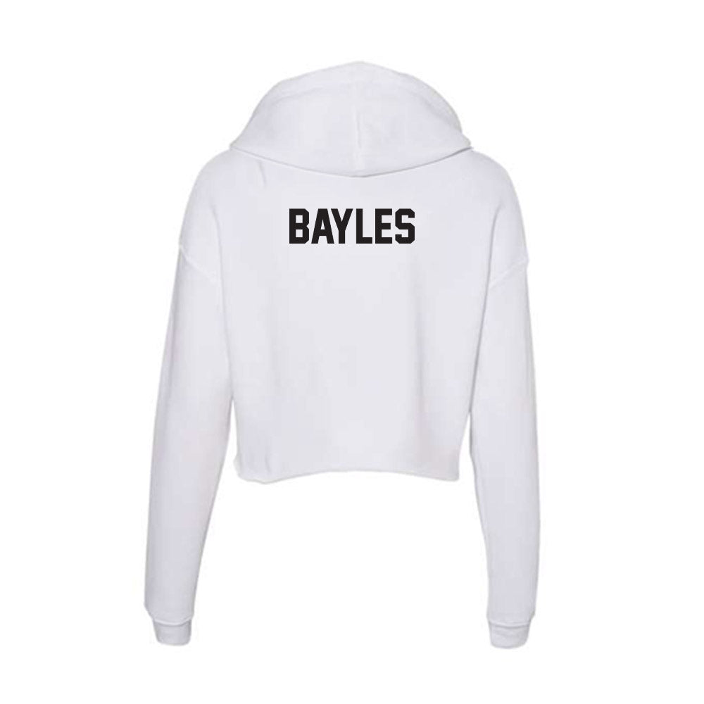 Oklahoma State - NCAA Women's Track & Field : Brooke Bayles - Women's Crop Fleece Hoodie-1