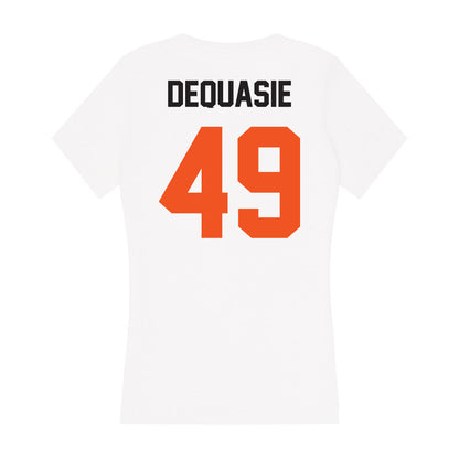 Oklahoma State - NCAA Football : Reed DeQuasie - Women's V-Neck T-Shirt-1