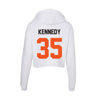 Oklahoma State - NCAA Baseball : Jacob Kennedy - Women's Crop Fleece Hoodie-1