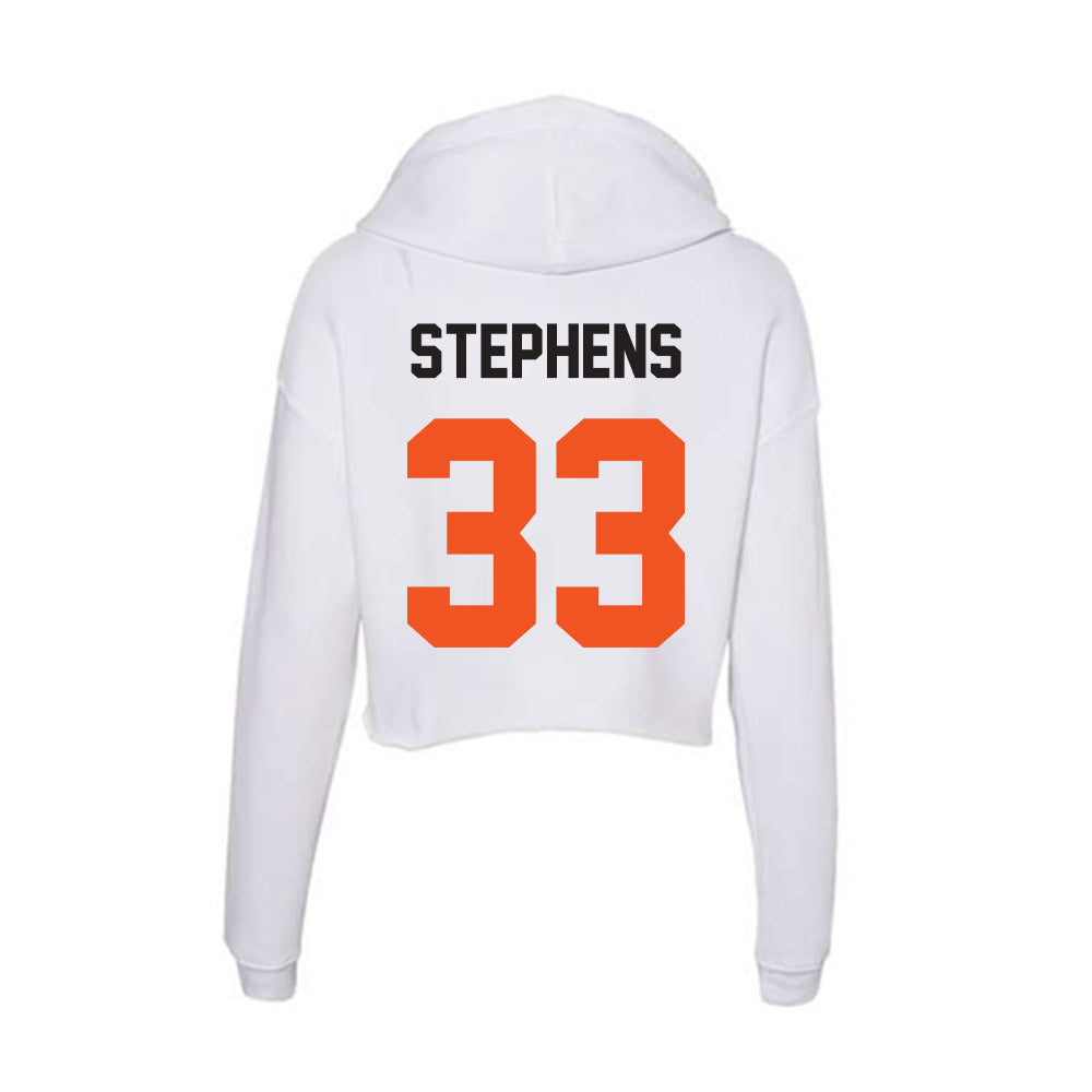 Oklahoma State - NCAA Football : Donavan Stephens - Women's Crop Fleece Hoodie-1