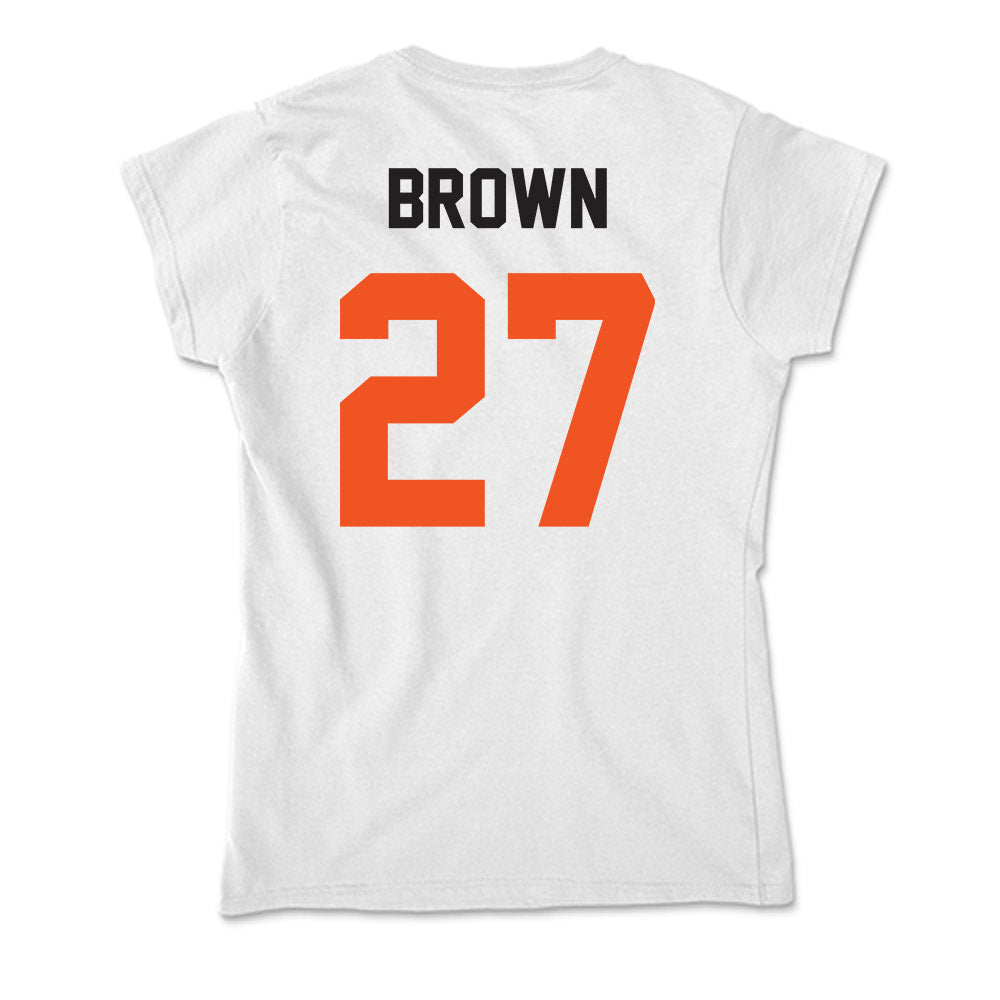 Oklahoma State - NCAA Baseball : Matthew Brown - Soft Style Women’s T-Shirt-1