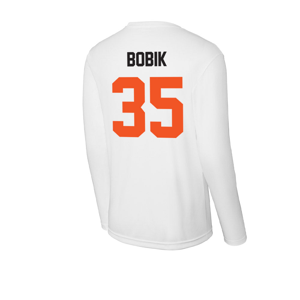 Oklahoma State - NCAA Men's Basketball : Jaxton Bobik - Activewear Long Sleeve T-Shirt-1