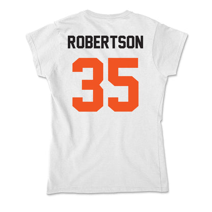 Oklahoma State - NCAA Football : Baxter Robertson - Soft Style Women’s T-Shirt-1