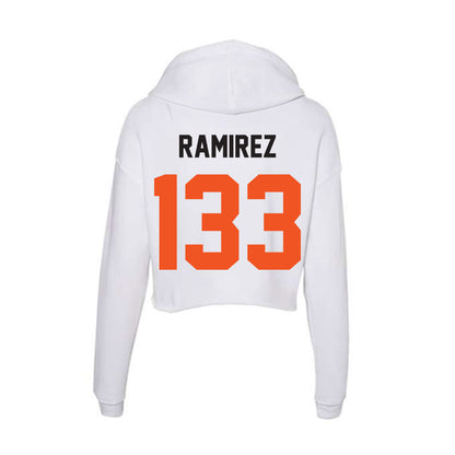 Oklahoma State - NCAA Wrestling : Ronnie Ramirez - Women's Crop Fleece Hoodie-1