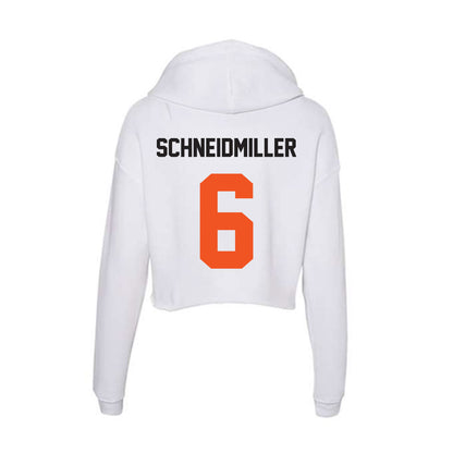 Oklahoma State - NCAA Softball : Audrey Schneidmiller - Women's Crop Fleece Hoodie-1