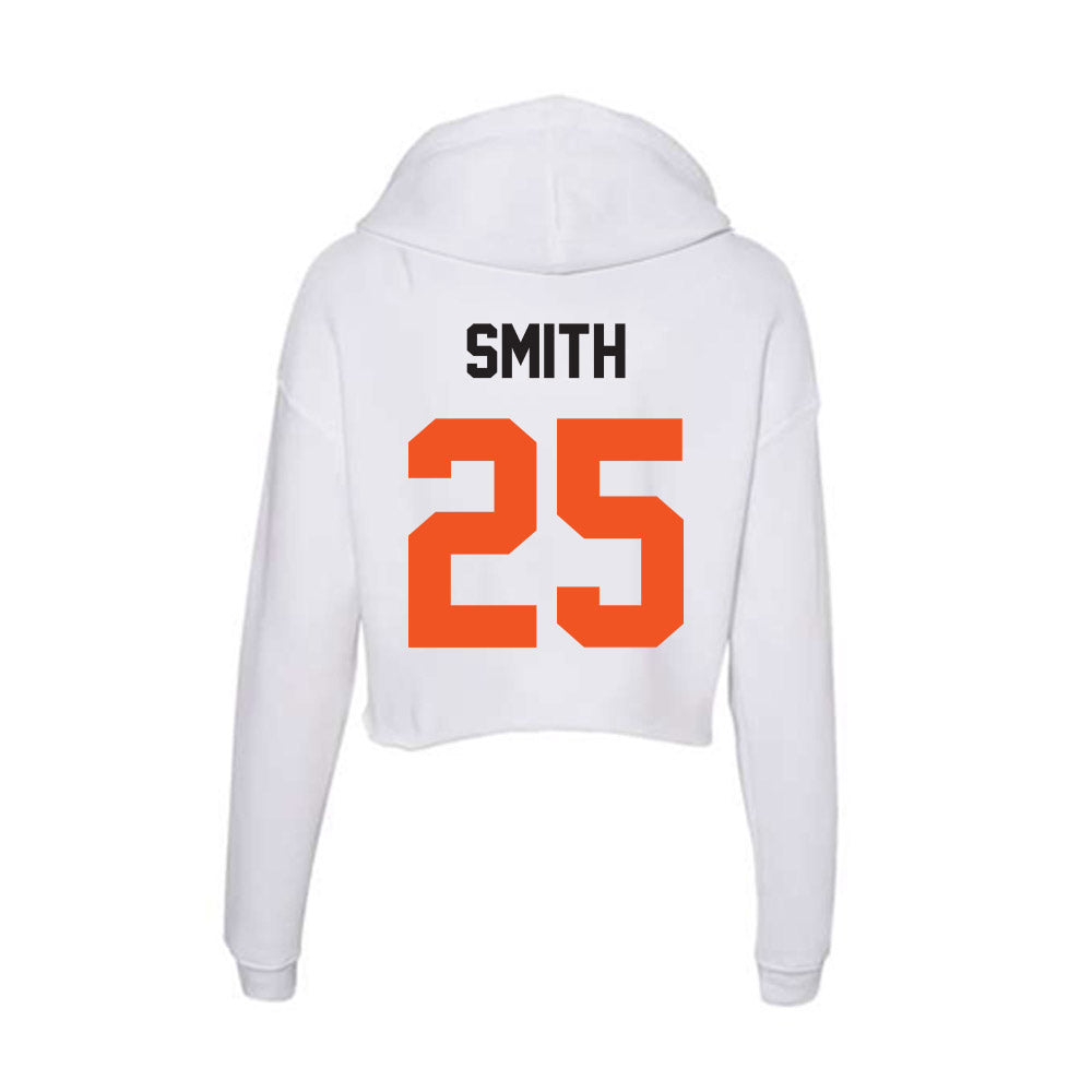 Oklahoma State - NCAA Women's Basketball : Alexia Smith - Women's Crop Fleece Hoodie-1