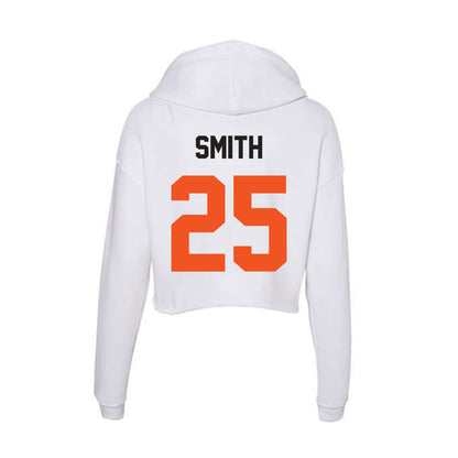 Oklahoma State - NCAA Women's Basketball : Alexia Smith - Women's Crop Fleece Hoodie-1