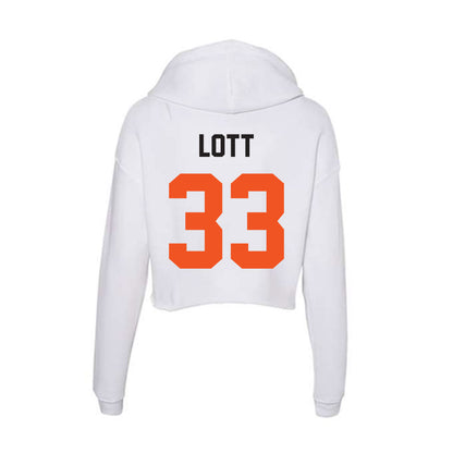 Oklahoma State - NCAA Softball : Katie Lott - Women's Crop Fleece Hoodie-1