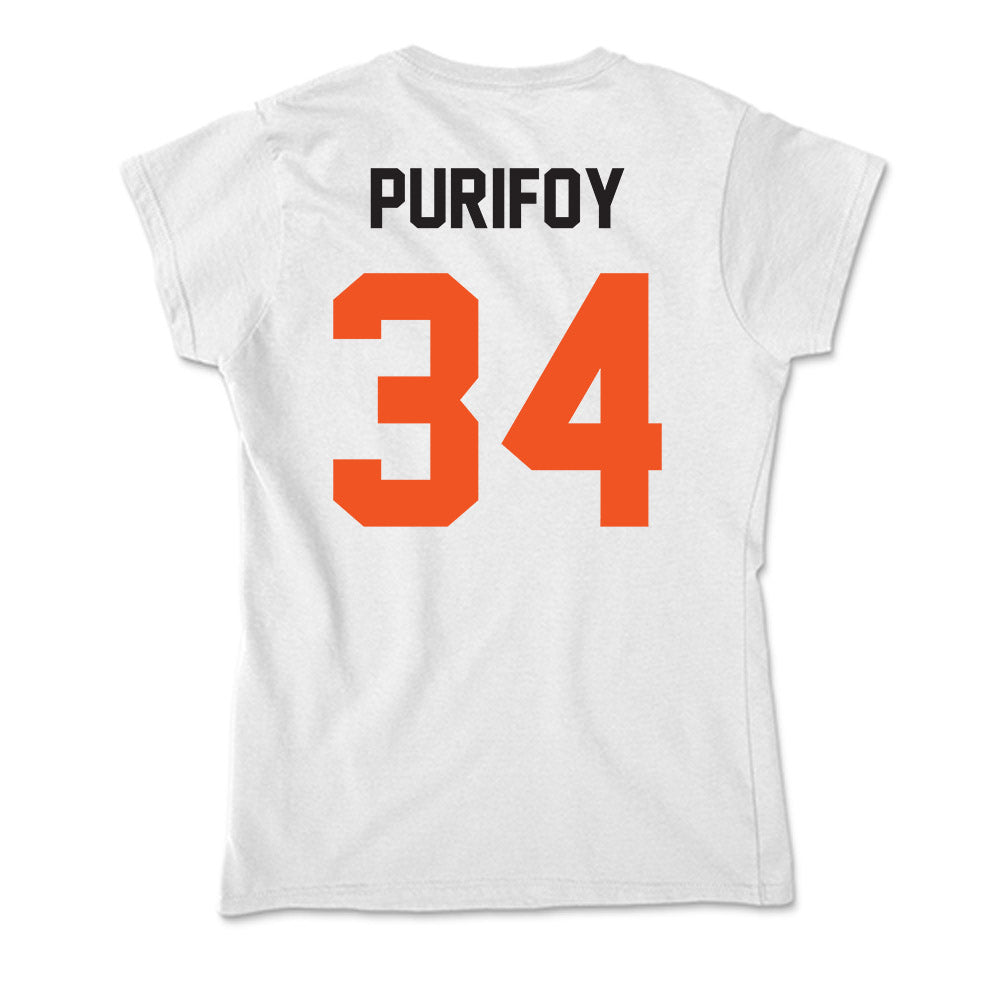 Oklahoma State - NCAA Women's Soccer : Ary Purifoy - Soft Style Women’s T-Shirt-1