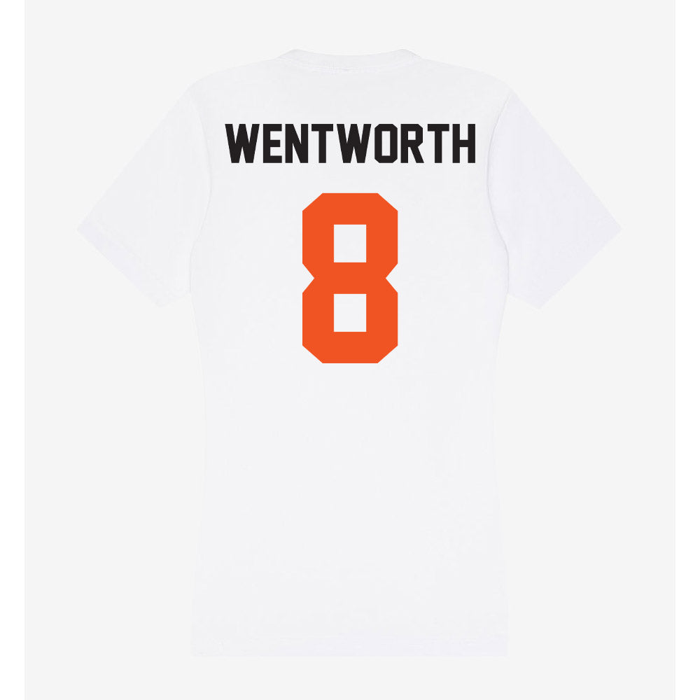 Oklahoma State - NCAA Baseball : TP Wentworth - Women's V-Neck T-Shirt-1