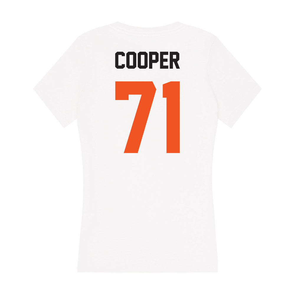 Oklahoma State - NCAA Football : Dalton Cooper - Women's V-Neck T-Shirt-1