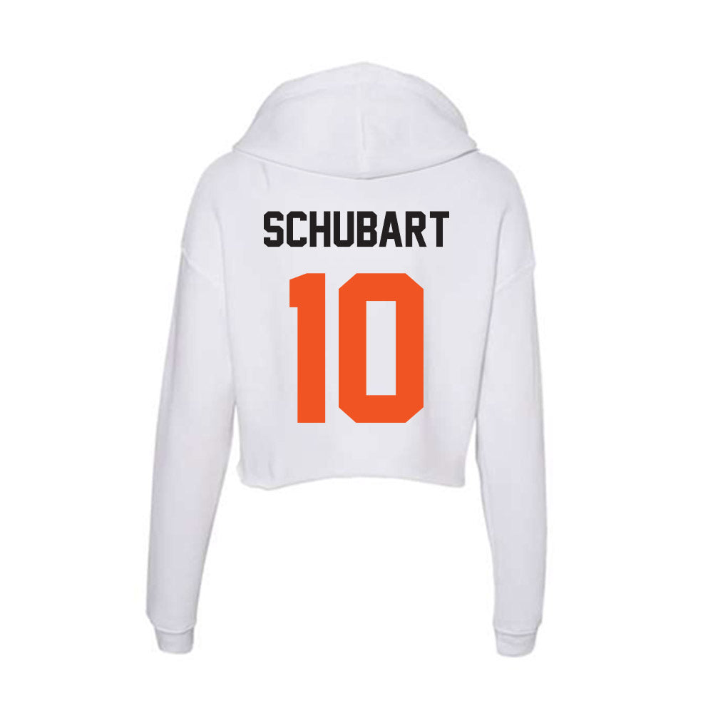 Oklahoma State - NCAA Baseball : Nolan Schubart - Women's Crop Fleece Hoodie-1