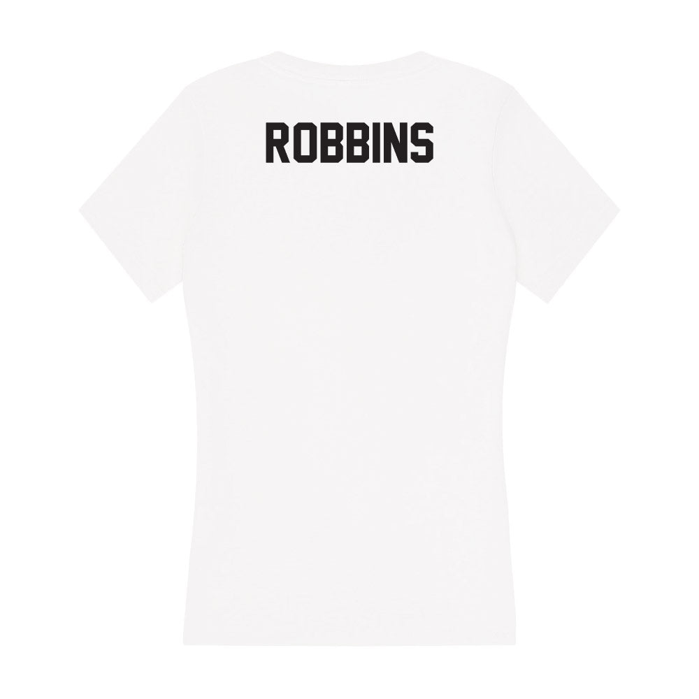 Oklahoma State - NCAA Women's Track & Field : Emma Robbins - Women's V-Neck T-Shirt-1