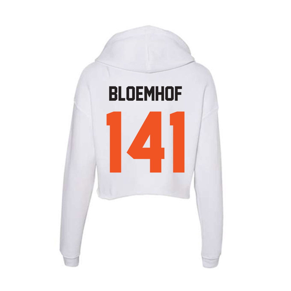 Oklahoma State - NCAA Wrestling : Andrew Bloemhof - Women's Crop Fleece Hoodie-1