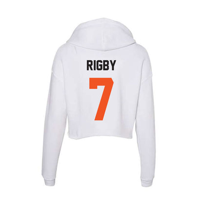 Oklahoma State - NCAA Football : Shamar Rigby - Women's Crop Fleece Hoodie-1