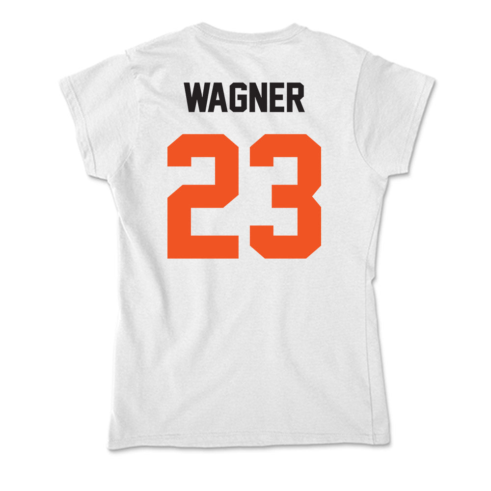 Oklahoma State - NCAA Women's Soccer : Aubrey Wagner - Soft Style Women’s T-Shirt-1