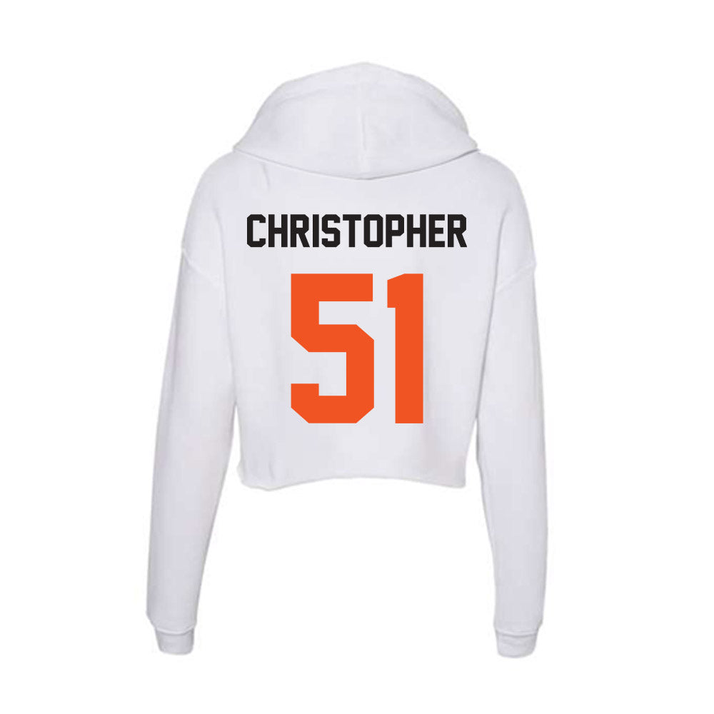 Oklahoma State - NCAA Football : Charles Christopher - Women's Crop Fleece Hoodie-1