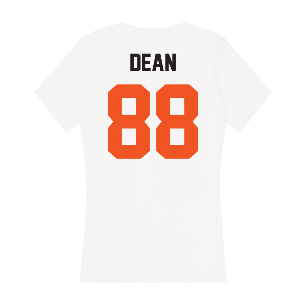 Oklahoma State - NCAA Football : Landon Dean - Women's V-Neck T-Shirt-1