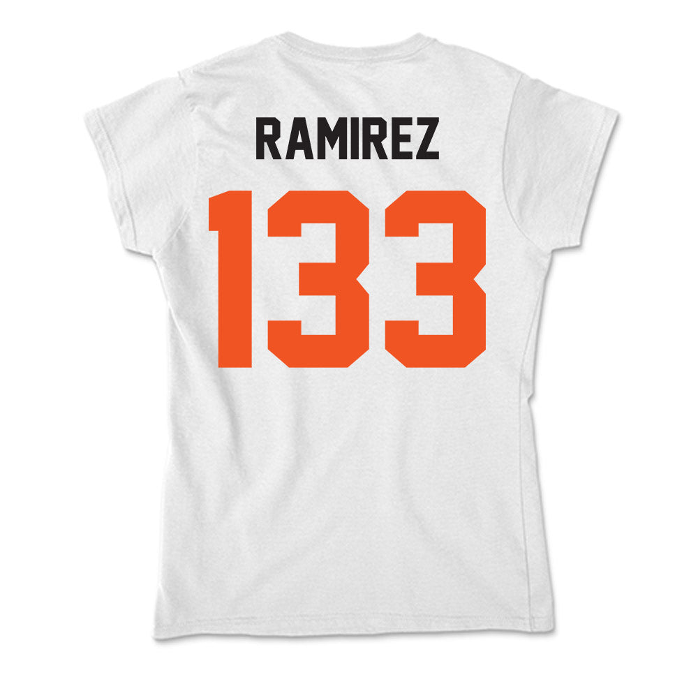 Oklahoma State - NCAA Wrestling : Ronnie Ramirez - Soft Style Women’s T-Shirt-1
