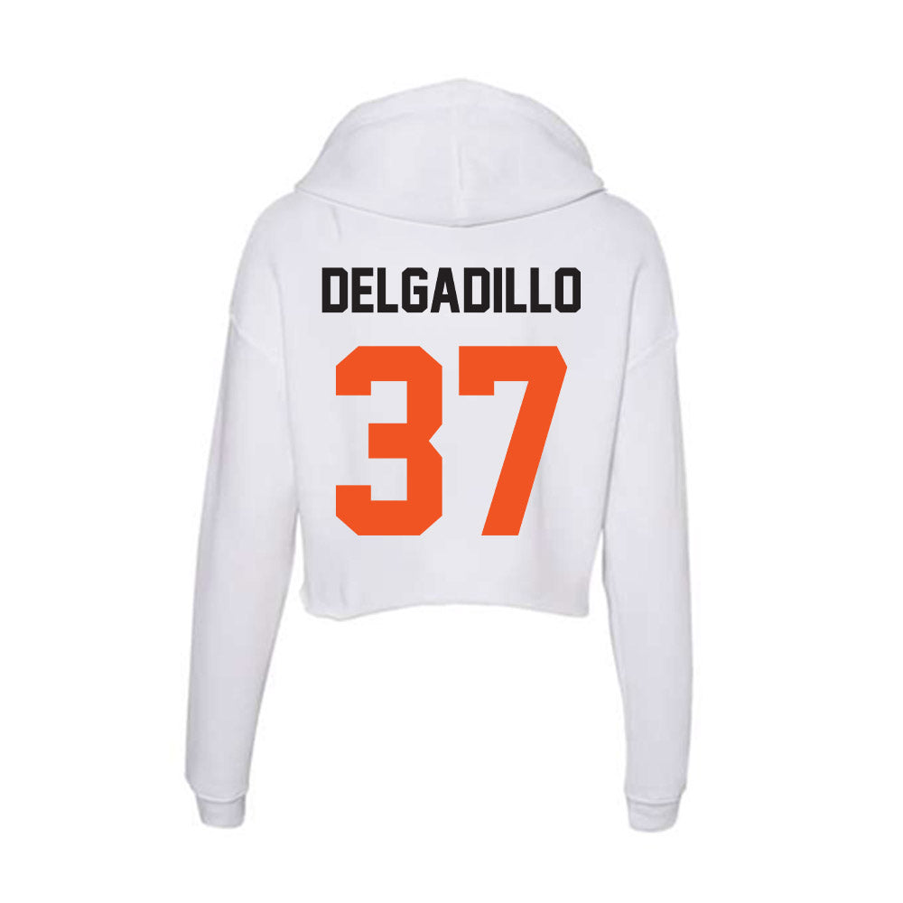 Oklahoma State - NCAA Softball : Megan Delgadillo - Women's Crop Fleece Hoodie-1