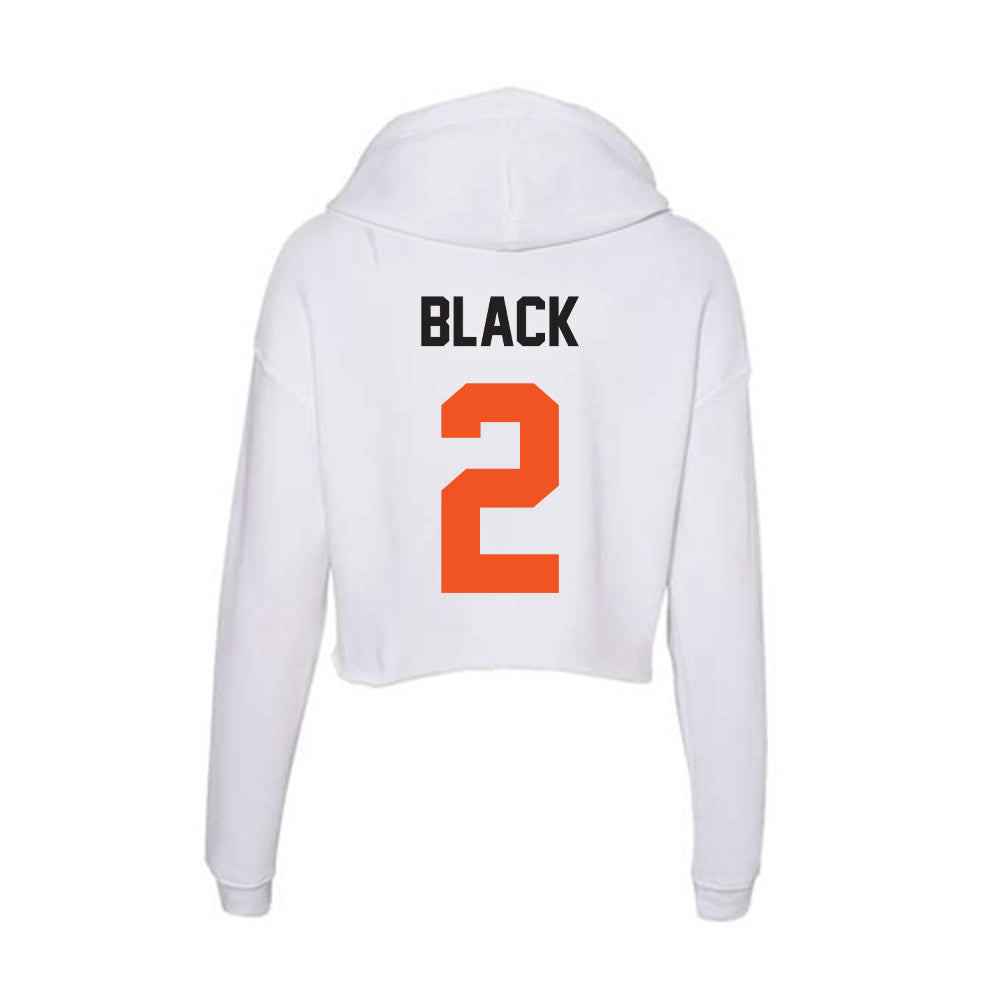 Oklahoma State - NCAA Football : Korie Black - Women's Crop Fleece Hoodie-1