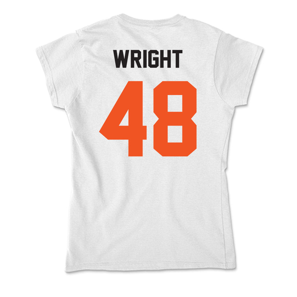 Oklahoma State - NCAA Football : Elijah Wright - Soft Style Women’s T-Shirt-1