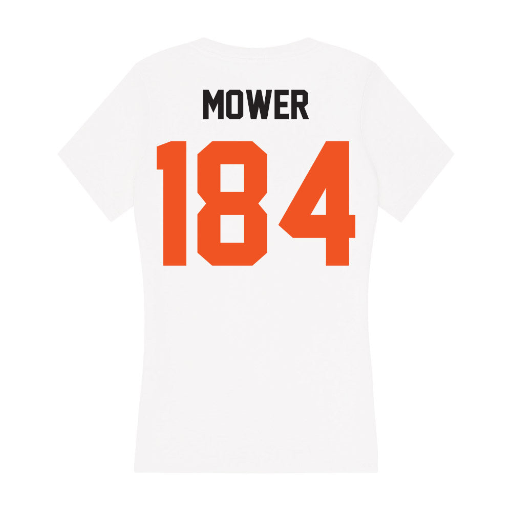 Oklahoma State - NCAA Wrestling : Benjamin Mower - Women's V-Neck T-Shirt-1