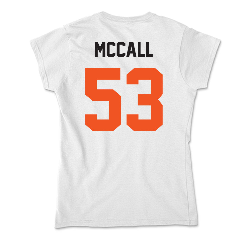 Oklahoma State - NCAA Football : Andrew McCall - Soft Style Women’s T-Shirt-1