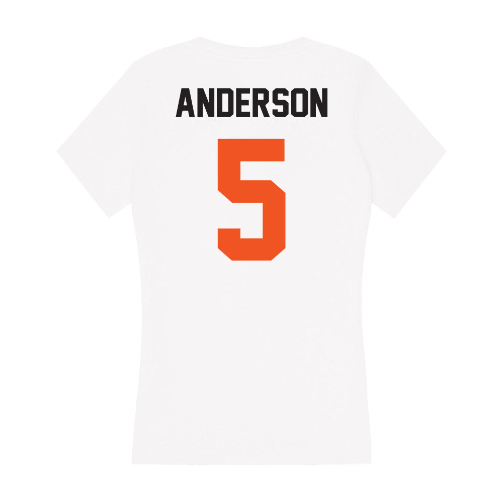 Oklahoma State - NCAA Softball : Taylor Anderson - Women's V-Neck T-Shirt-1