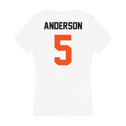 Oklahoma State - NCAA Softball : Taylor Anderson - Women's V-Neck T-Shirt-1