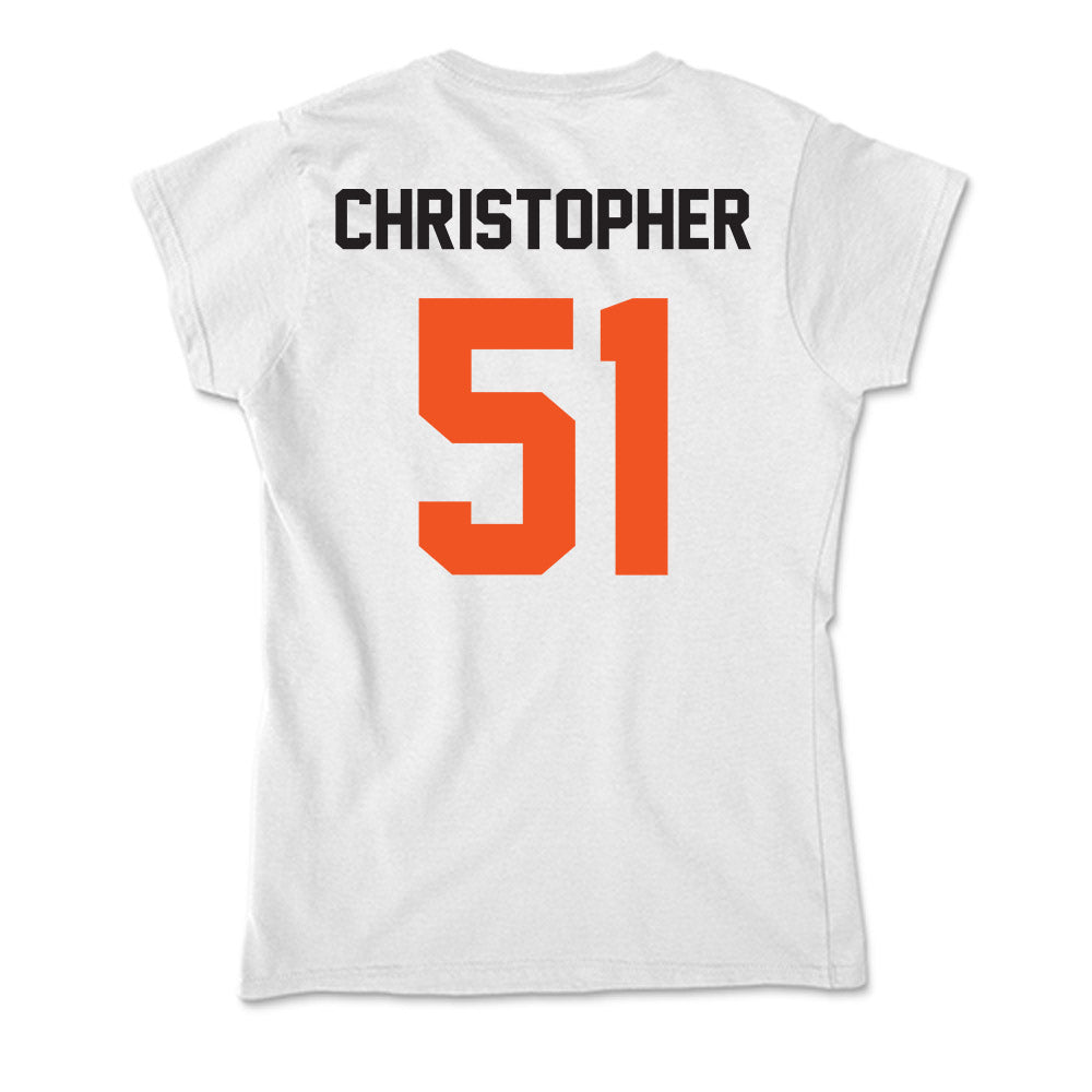 Oklahoma State - NCAA Football : Charles Christopher - Soft Style Women’s T-Shirt-1