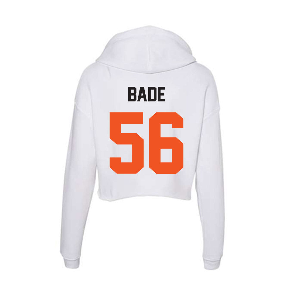 Oklahoma State - NCAA Baseball : Kyle Bade - Women's Crop Fleece Hoodie-1