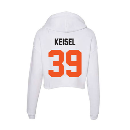 Oklahoma State - NCAA Baseball : Janzen Keisel - Women's Crop Fleece Hoodie-1