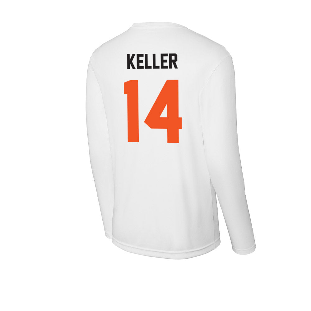 Oklahoma State - NCAA Men's Basketball : Jamyron Keller - Activewear Long Sleeve T-Shirt-1