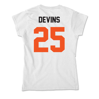 Oklahoma State - NCAA Football : Hudson Devins - Soft Style Women’s T-Shirt-1