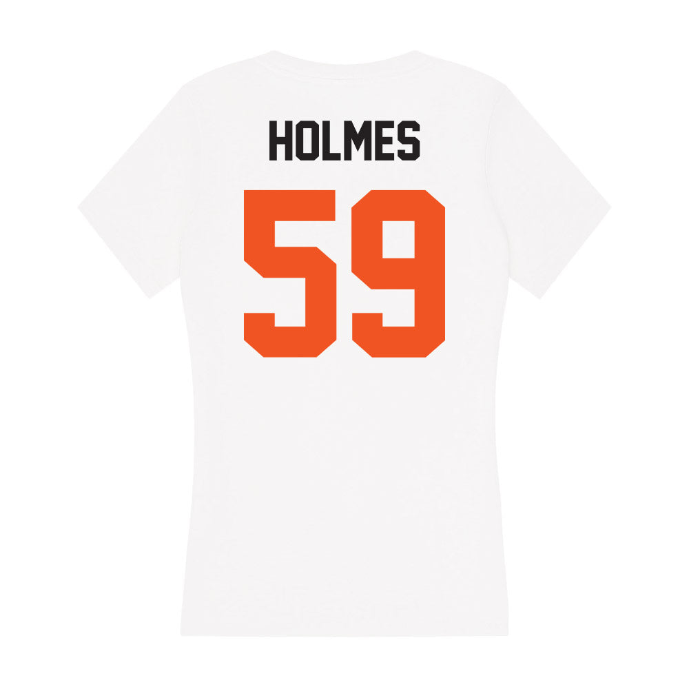 Oklahoma State - NCAA Football : Wyatt Holmes - Women's V-Neck T-Shirt-1