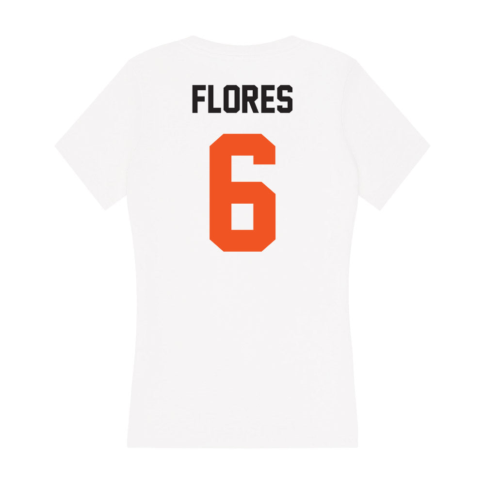 Oklahoma State - NCAA Football : Zane Flores - Women's V-Neck T-Shirt-1